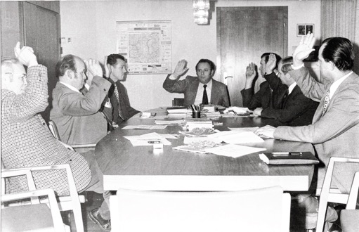 Entscheidung im Lehengerichter Gemeinderat für Fusion mit Schiltach_1974